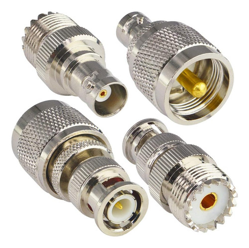 Kit De Conectores Rf Tipo Bnc A Uhf 4 De Onelinkmore Bn...
