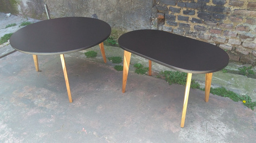 Imagen 5 de 5 de Mesa Ratona Redonda Laqueado Combinado, Escandinava