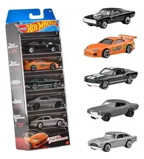 Hot Wheels Rápido Y Furioso 5 Pack Fast & Furius Mattel New!