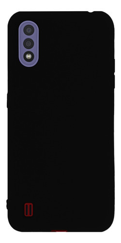 Capa Protege Câmera Compatível Com Galaxy A01 Flexível Color Cor Preto