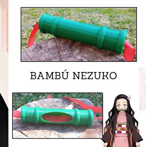 Bambu Nezuko Kamado Demon Slayer Kimetsu No Yaiba Cosplay