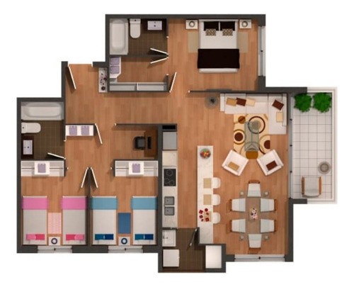 Departamento En Venta De 3 Dorm. En Puerto Montt