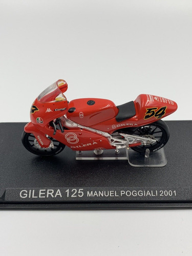 Gilera Modelo 125 Manuel Poggiali 2001 Escala 1:24