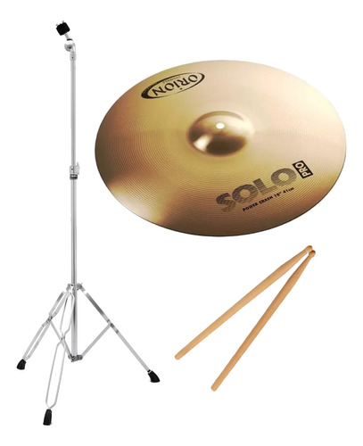 Platillo Crash Orion Prp16 + Soporte Mapex + Palillos Prm