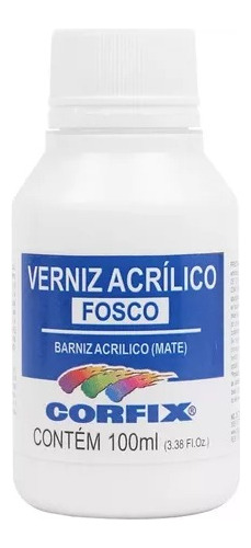 3x Verniz Acrílico Fosco Corfix 100ml