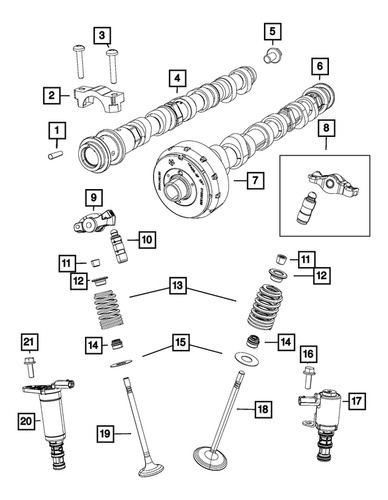 Solenoide Válvula Variable Durango 3.6 2016 2017 2018 2019