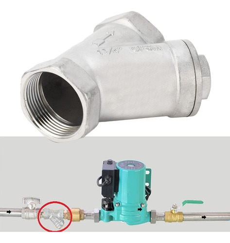Para Filtro Tipo Y Rosca Dn32 11/4 Pulgadas Acero