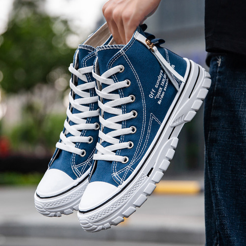 Zapatos De Lona, Zapatillas Casuales Modernas, Versátiles, P