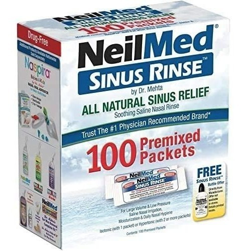 Neilmed Sinus Rinse All Natural Relief Premezclado Recambio 