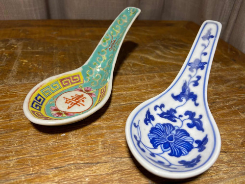 Colheres De Porcelana Oriental
