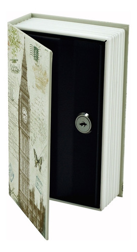 Caja De Seguridad Tipo Libro Big Ben 9'' Cl9bb Silver