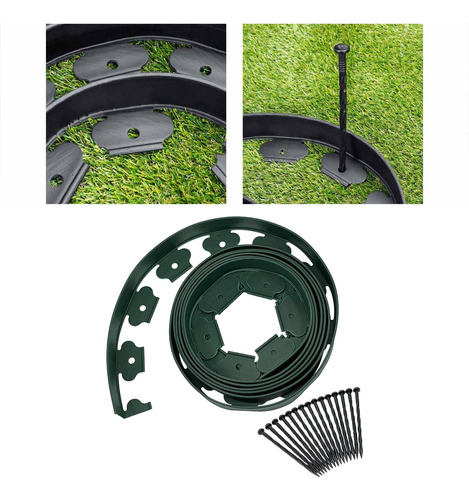 Kit De Bordes De Paisaje De Jardín De 5 Metros Con Púas De