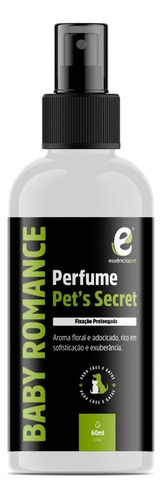 Perfume Para Cães E Gatos Baby Romance 60ml - Essência Pet