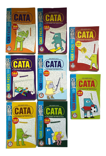 Cata/ Caça Palavra Fácil Mini Livro Coquetel/ 08 Volumes
