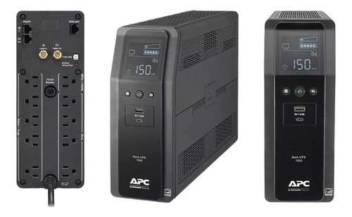 Apc Back Ups Pro Bx 1500va, 10 Outlets, Avr, Lcd