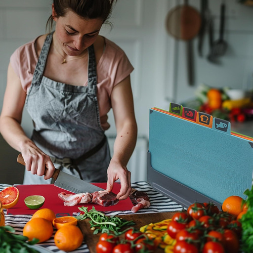 Tablas De Picar Cocina, Juego Tablas Para Picar Cocina 4en1