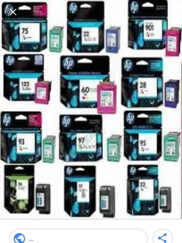 Cartuchos Hp 122 662 664 901 60 61 21 22 74 75 92 93