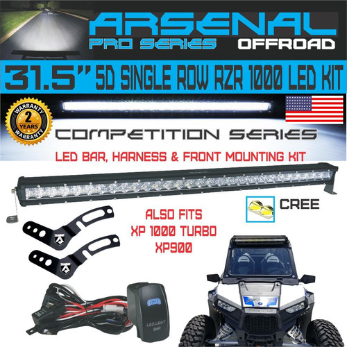 Nº Arsenal Rzr Led Light Bar Kit Flood Spot Combo Beam Cree