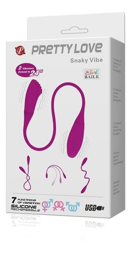 Vibrador Diverso Snaky Vibe-3. Silicona, 7 + 3 Modos, Usb.