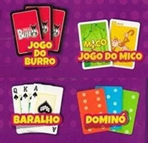 Kit 8 Em 1 - Jogos Tabuleiro E Cartas Clássicos Copag - R$ 62,9