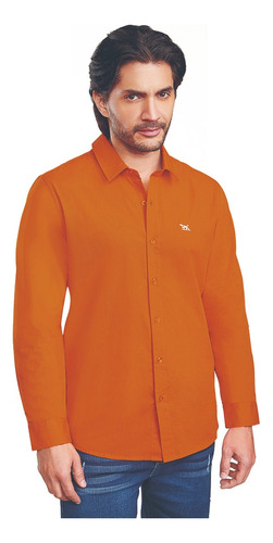 Camisa Hombre Formal Naranja 960-68