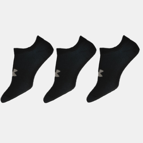 Kit Meia Under Armour Cotton 3 Pares Preto Pronta Entrega