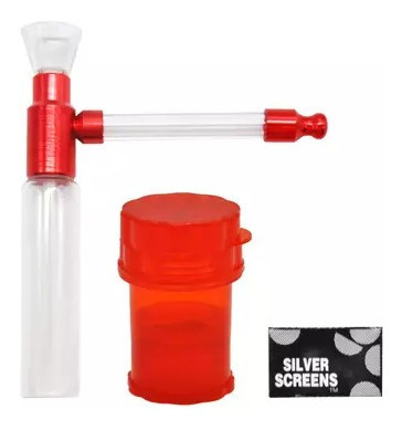 Imagen 5 de 5 de Pipa De Agua Vidrio Grinder Kit