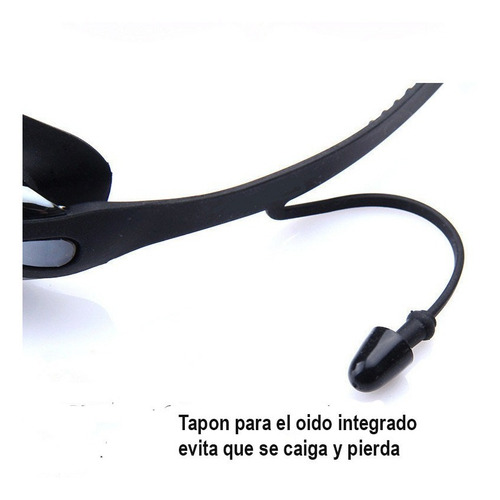 Imagen 5 de 9 de Antiparras Natación + Tapon De Oido Clip De Nariz Y Estuche