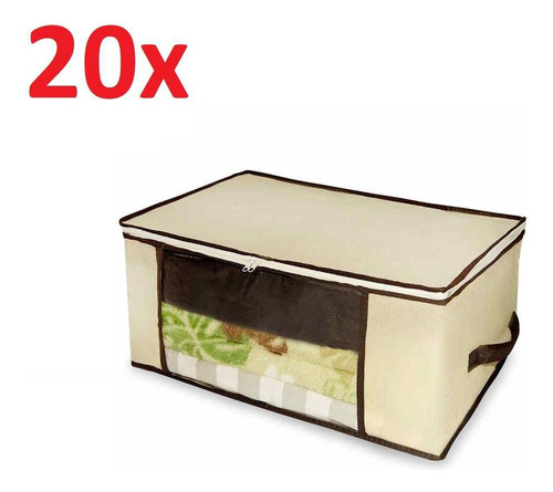 20 Kit Organizador  Anti-mofo Caixa Closet Grande Multiuso