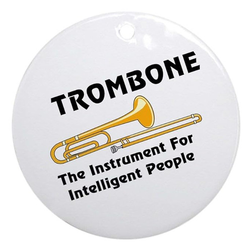 Trombone Genius Adorno De Navidad Recuerdo De Ceramica De 3