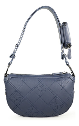 Bolsa Crossbody Cloe Para Mujer 100% Reciclado Con Cadena Color Azul Marino