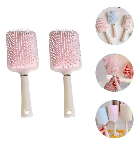 Cepillo Tipo Paleta Para Secar Con Secador Y Peinar Rizos, 2