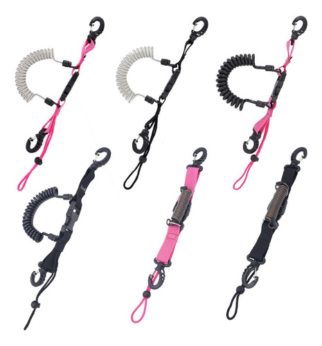 Scuba Diving Elastic Spring Coil Black A