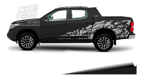 Calco Chevrolet S10 Skull Decoracion Calavera Juego