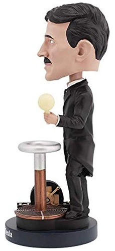 Royal Bobbles Nikola Tesla Bobblehead Con Bombilla Que Brill