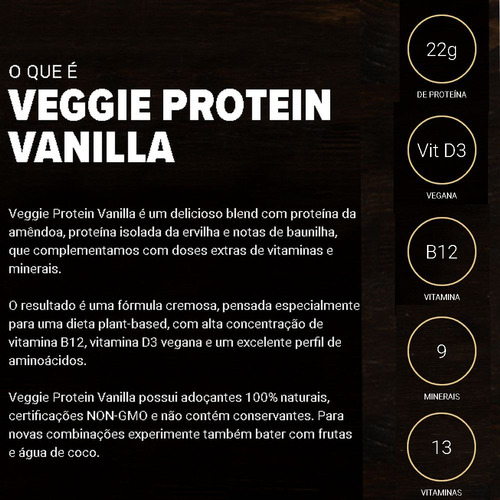 Proteína Veggie Essential Nutrition 450g - Ervilha E Amêndoa
