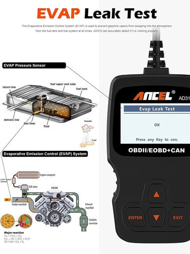 Escáner Obd Ii Universal Mejorado Ancel Ad310 Classic...