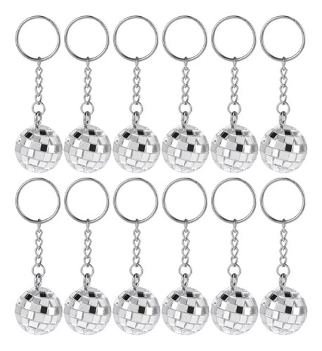 Llavero Disco Party Label Decore Parts Delicate, 12 Unidades