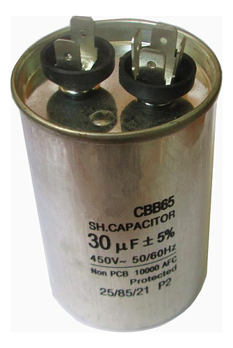 Motor Run 30uf 450vac 50 / 60hz Metalizado