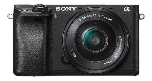  Sony Kit Alpha 6300 + lente 16-50mm OSS ILCE-6300L mirrorless cor  preto