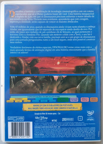Dinossauro Dvd (novo/não Lacrado) (Usado)