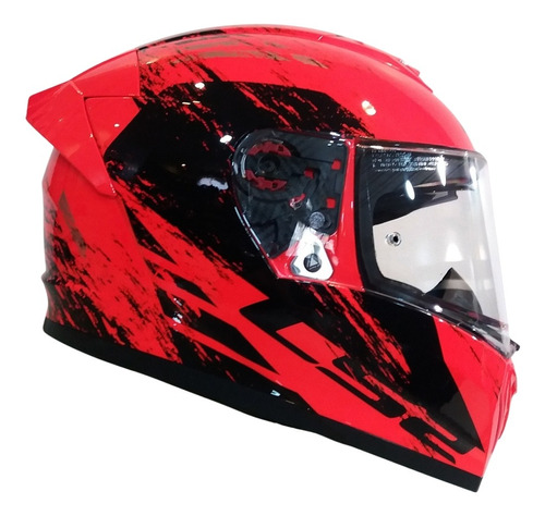 Casco Integral Ls2 Ff390 Breaker Evo Swat Naranjo Fluo