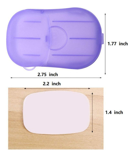 Jabonera Desechable Portátil De Viaje De La Caja De Jabón De