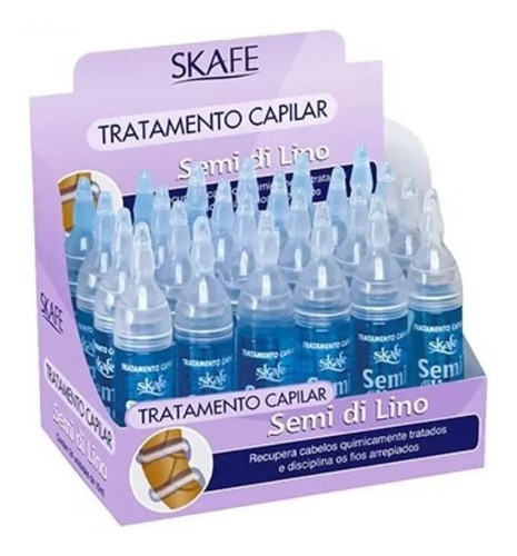 Kit Ampolas Skafe Concentrada Semi Di Lino 10ml (24un)