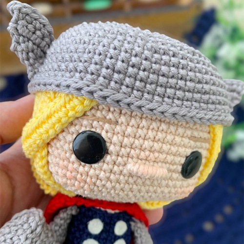 Thor Boneco De Amigurumi Os Vingadores Super-herói