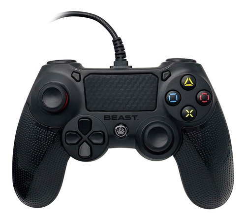 Control Playstation Beast Play Four Alámbrico Usb Color Negro