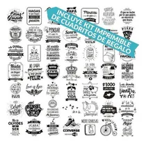 Comprar 3000 Vectores Frases Frascos Botellas Pared Cuadros Sublimar