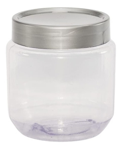 Pote Plástico 250ml C/ Tampa Rosca Variadas - 50 Unidades Cor Prata