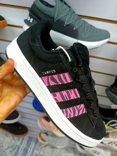 adidas Campus Negro/rosado