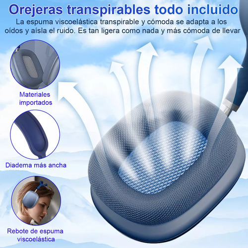 Y Auriculares Inalámbricos Diadema Bluetooth Con Micrófono